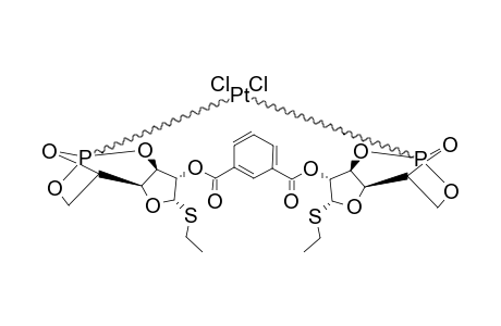 #4A;(SP-4-2)-[MU-[2,2'-BIS-(3,5,6-BICYCLOPHOSPHITE-ETHYL-1-THIO-ALPHA-D-GLUCOFURANOSIDE)-(1,3-BENZENEDICARBOXYLATE)-KAPPA(2)-P,P']]-DICHLOROPLATINUM-(II)