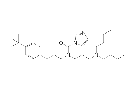 1H-Imidazole-1-carboxamide, N-[3-(dibutylamino)propyl]-N-[3-[4-(1,1-dimethylethyl)phenyl]-2-methylpropyl]-