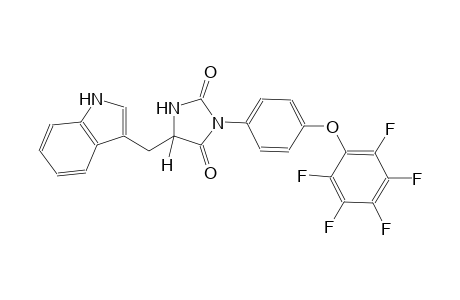 (5S)-5-(1H-indol-3-ylmethyl)-3-[4-(2,3,4,5,6-pentafluorophenoxy)phenyl]-2,4-imidazolidinedione