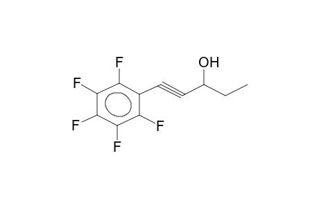 1-(2,3,4,5,6-pentafluorophenyl)-1-pentyn-3-ol