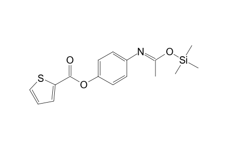 N-{4-[(Thiophene-2-carbonyl)oxy]phenyl}ethanimidic acid, tms derivative