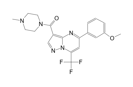 pyrazolo[1,5-a]pyrimidine, 5-(3-methoxyphenyl)-3-[(4-methyl-1-piperazinyl)carbonyl]-7-(trifluoromethyl)-
