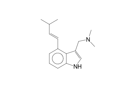 Dimethyl-[[4-[(E)-3-methylbut-1-enyl]-1H-indol-3-yl]methyl]amine