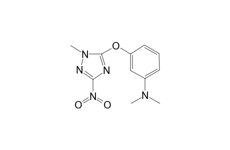 N,N-dimethyl-3-[(1-methyl-3-nitro-1H-1,2,4-triazol-5-yl)oxy]aniline