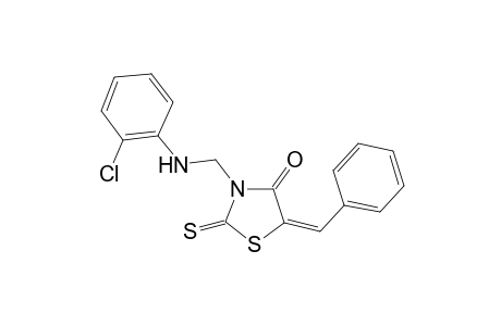 3-Thiazolin-4(3H)-one, 5-benzylideno-3-(2-chlorophenylaminomethyl)-2-thioxo-