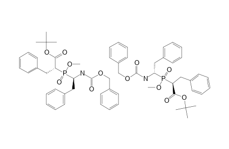 (R,R,R,S,S,S)-3-PHENYL-2-[[1'-(BENZYLOXYCARBONYL)-AMINO-2'-PHENYLETHYL]-METHYLOXYPHOSPHINYL]-PROPANOIC-ACID-TERT.-BUTYLESTER