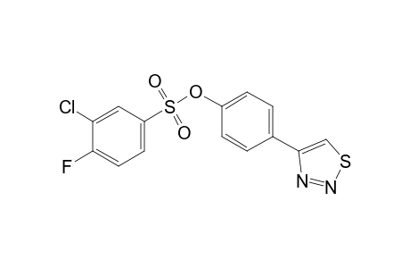 3-chloro-4-fluorobenzenesulfonic acid, p-(1,2,3-thiadiazol-4-yl)phenyl ester