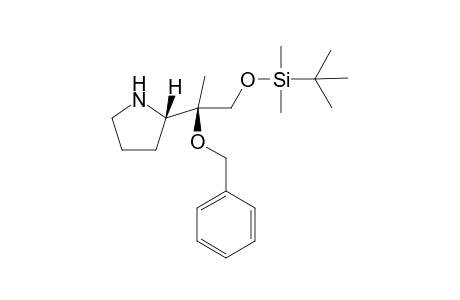 tert-Butyl-dimethyl-[(2R)-2-phenylmethoxy-2-[(2S)-2-pyrrolidinyl]propoxy]silane