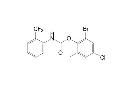 o-(Trifluoromethyl)carbanilic acid, 6-bromo-4-chloro-o-tolyl ester