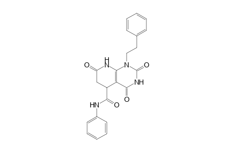 N-Phenyl-2,4,7-trioxo-1-(2-phenylethyl)-1,2,3,4,5,6,7,8-octahydropyrido[2,3-d]pyrimidine-5-carboxamide
