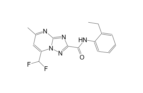 7-(difluoromethyl)-N-(2-ethylphenyl)-5-methyl[1,2,4]triazolo[1,5-a]pyrimidine-2-carboxamide