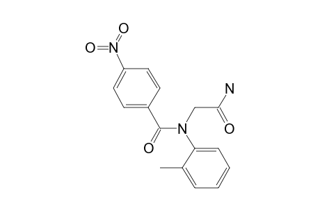 Benzamide, 4-nitro-N-(2-amino-2-oxoethyl)-N-(2-methylphenyl)-