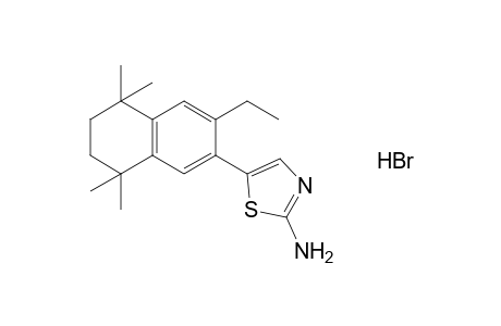 2-amino-5-(3-ethyl-5,6,7,8-tetrahydro-5,5,8,8-tetramethyl-2-naphthyl)thiazole, monohydrobromide