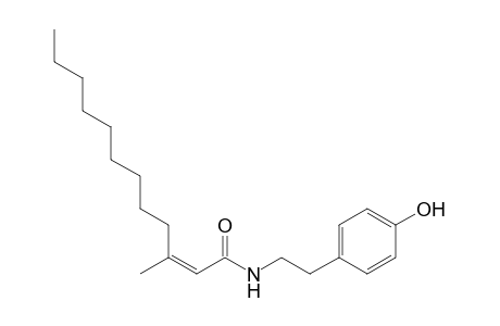 (Z)-N-[2-(4-Hydroxyphenyl)ethyl]-3-methyldodec-2-enamide