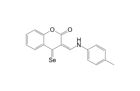 3-(p-Tolylaminomethylene)-4-selenoxo-3,4-dihydro-1-benzopyran-2-one