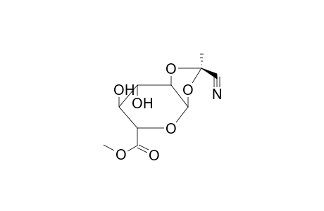 METHYL 1,2-O-[1-(EXO-CYANO)ETHYLIDENE]-ALPHA-D-GLUCOPYRANURONATE