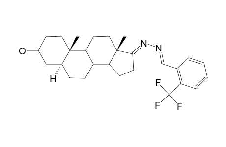 10,13-Dimethyl-17-[(2-trifluoromethyl-benzylidene)-hydrazono]-hexadecahydro-cyclopenta[a]phenanthren-3-ol