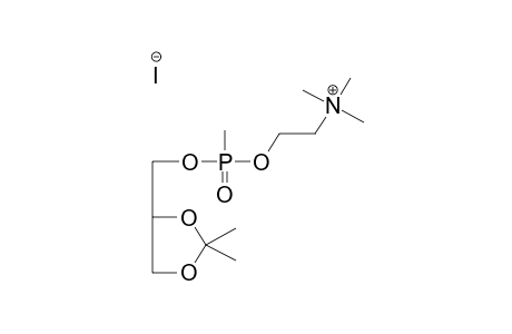 1,2-O,O-ISOPROPYLIDENEGLYCERO-3-(O-BETA-DIMETHYLAMINOETHYL)METHYLPHOSPHONATE, IODOMETHYLATE