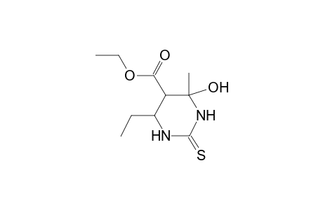 6-Ethyl-4-hydroxy-4-methyl-2-sulfanylidene-1,3-diazinane-5-carboxylic acid ethyl ester