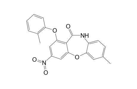 7-Methyl-1-(2-methylphenoxy)-3-nitrodibenzo[b,f][1,4]oxazepin-11(10H)-one