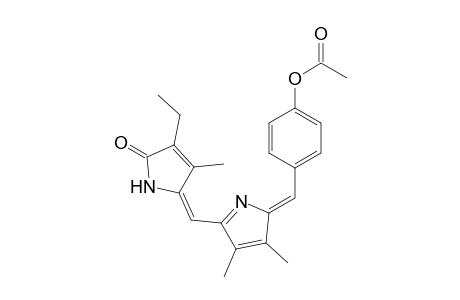 2H-Pyrrol-2-one, 5-[[2-[[4-(acetyloxy)phenyl]methylene]-3,4-dimethyl-2H-pyrrol-5-yl]methylene]-3-ethyl-1,5-dihydro-4-methyl-, (Z,Z)-