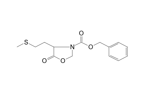4-(2-(Methylthio)ethyl)-5-oxooxazolidine-3-carboxylic acid, benzyl ester