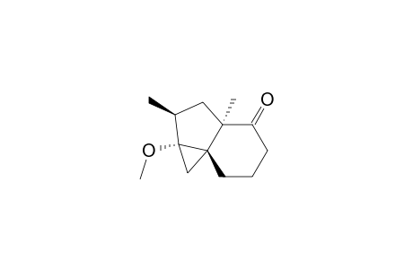 1H-Cycloprop[c]inden-4(5H)-one, hexahydro-1a-methoxy-2,3a-dimethyl-, (1a.alpha.,2.beta.,3a.alpha.,7aR*)-
