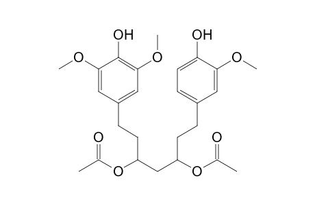 3,5-DIACETOXY-7-(4-HYDROXY-3-METHOXYPHENYL)-1-(4-HYDROXY-3,5-DIMETHOXYPHENYL)-HEPTANE