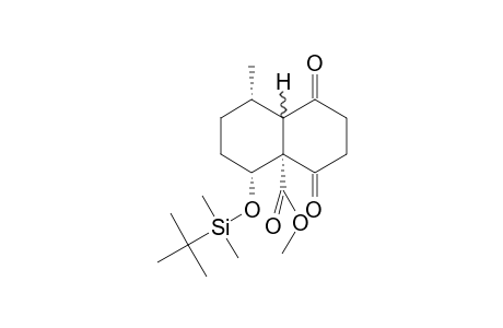 Methyl 8.-[(t-butyldimethylsilyl)oxy]-1,4-dioxo-5-methyl-(octahydro)naphthalene-10-carboxylate