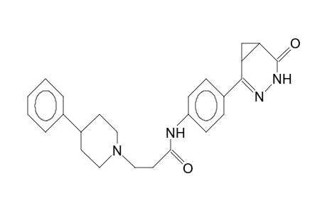 N-(4-[4,5-Epoxy-6(1H)-oxo-3-pyridazinyl]-phenyl)-4-phenyl-1-piperidinepropanamide
