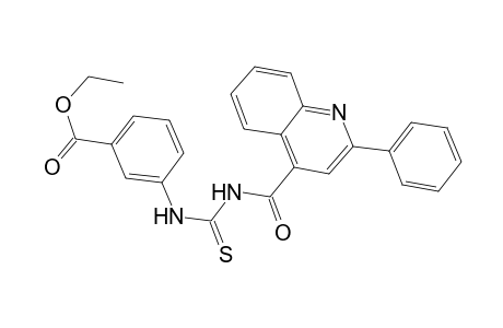 Ethyl 3-[({[(2-phenyl-4-quinolinyl)carbonyl]amino}carbothioyl)amino]benzoate