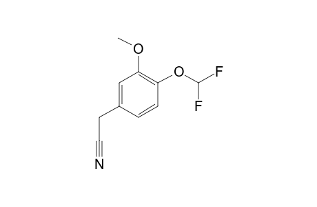 [4-(Difluoromethoxy)-3-methoxyphenyl]acetonitrile