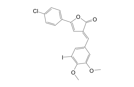 (3E)-5-(4-chlorophenyl)-3-(3-iodo-4,5-dimethoxy-benzylidene)furan-2-one