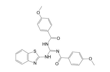 N-[1,3-benzothiazol-2-ylimino-[[(4-methoxyphenyl)-oxomethyl]amino]methyl]-4-methoxybenzamide