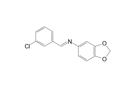 N-(m-chlorobenzylidene)-3,4-(methylenedioxy)aniline