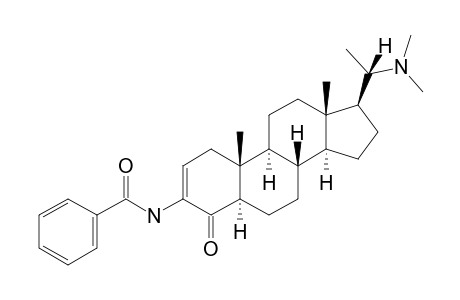 AXILLARIDINE-A;20-ALPHA-DIMETHYLAMINO-3-BENZOYLAMINO-5-ALPHA-PREGN-2(3)-EN-4-ONE