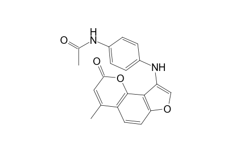 N-(4-[(4-Methyl-2-oxo-2H-furo[2,3-H]chromen-9-yl)amino]phenyl)acetamide