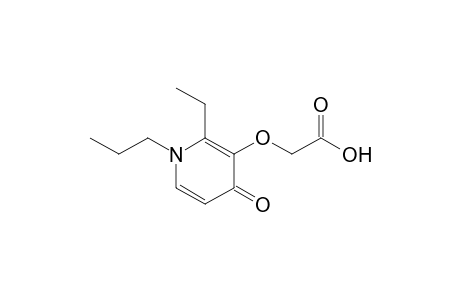 2-(2-ethyl-4-oxidanylidene-1-propyl-pyridin-3-yl)oxyethanoic acid