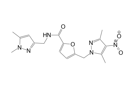 5-[(3,5-dimethyl-4-nitro-1H-pyrazol-1-yl)methyl]-N-[(1,5-dimethyl-1H-pyrazol-3-yl)methyl]-2-furamide