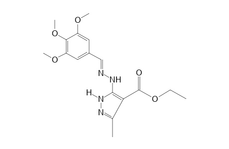 3-methyl-5-[(3,4,5-trimethoxybenzylidene)hydrazino]pyrazole-4-carboxylic acid, ethyl ester