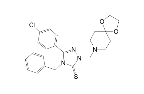 4-Benzyl-5-(4-chlorophenyl)-2-(1,4-dioxa-8-azaspiro[4.5]dec-8-ylmethyl)-2,4-dihydro-3H-1,2,4-triazole-3-thione