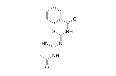 N-acetyl-N'-[(2Z)-4-oxo-3,4-dihydro-2H-1,3-benzothiazin-2-ylidene]guanidine