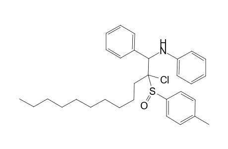 2-Chloro-1-(phenylamino)-1-phenyl-2-(tolylsulfoxo)-dodecane