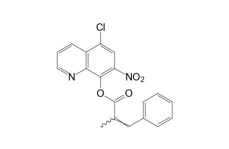 5-chloro-7-nitro-8-quinolinol, alpha-methylcinnamate (ester)