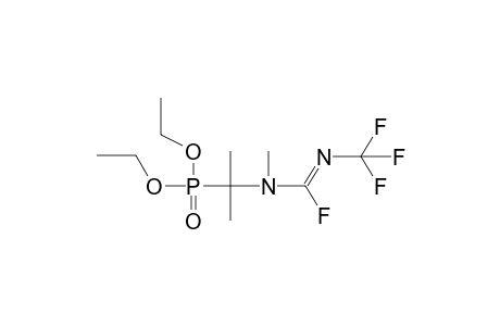 O,O-DIETHYL-1-(N'-METHYL-N-TRIFLUOROMETHYLFLUOROFORMAMIDINO)-1-METHYLETHYLPHOSPHONATE