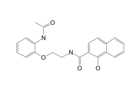 2-Naphthalenecarboxamide, N-[2-[2-(acetylamino)phenoxy]ethyl]-1-hydroxy-