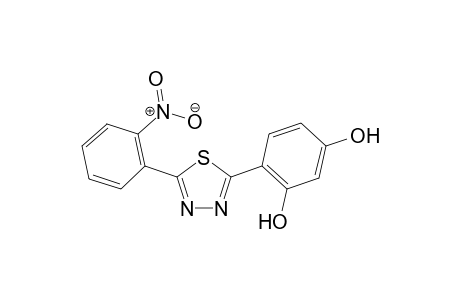 4-(5-(2-Nitrophenyl)-1,3,4-thiadiazol-2-yl)benzene-1,3- diol
