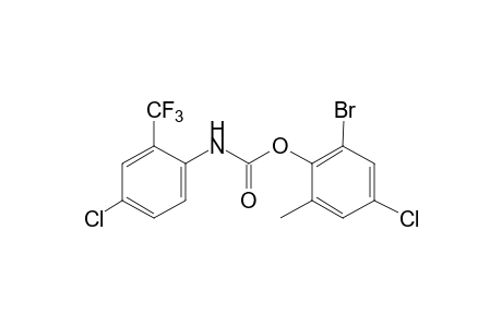 4-Chloro-2-(trifluoromethyl)carbanilic acid, 6-bromo-4-chloro-o-tolyl ester