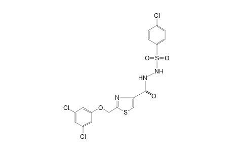 1-[(p-chlorophenyl)sulfonyl]-2-{{2-[(3,5-dichlorophenoxy)methyl]-4-thiazolyl}carbonyl}hydrazine