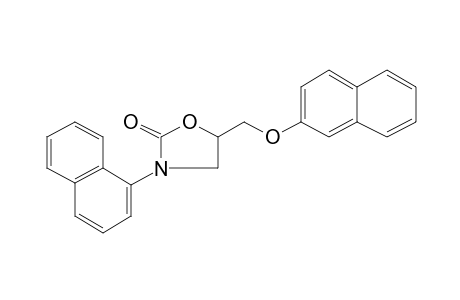 3-(1-Naphthyl)-5-(2-naphthyloxymethyl)-2-oxazolidone